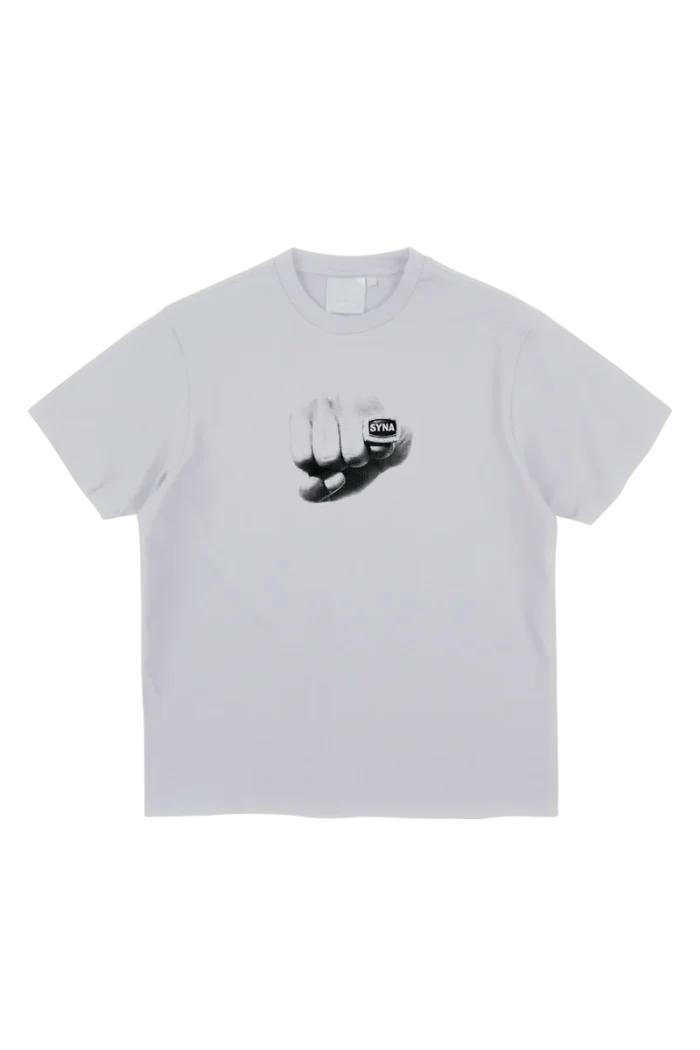 CHAMPIONSHIP RING PRINTED TEE – WHITE/GREY