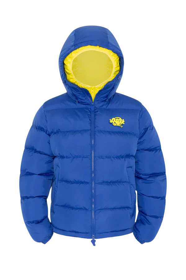 SYNA DOUBLE PUFFER JACKET NAVY / YELLOW
