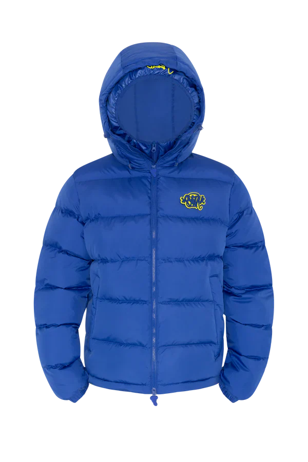 SYNA DOUBLE PUFFER JACKET NAVY / YELLOW